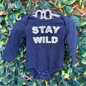 ▪️ 10/$25- Bloomin’ Baby “Stay Wild” Cotton Bodysuit